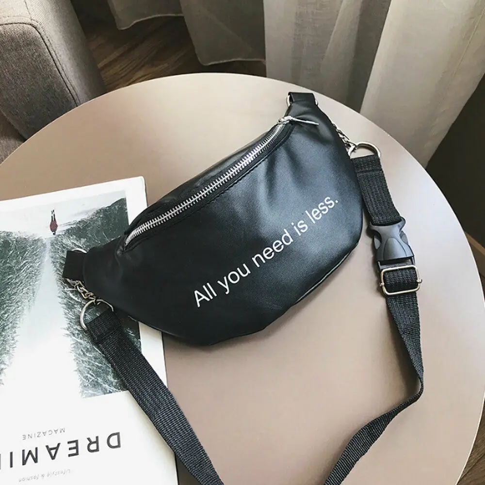 Поясная сумка большая поясная из искусственной кожи регулируемая для