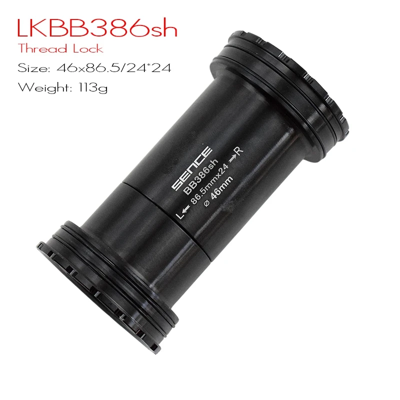 LKBB386sh 46x24-24 BB30 BB386 PF30 герметичный подшипник каретка 68 73/86,5 мм велосипедный вынос руля ось горного велосипеда дорожный велосипед каретка Водонепроницаемый CNC сплав BB - Цвет: LKBB386sh 46x24-24