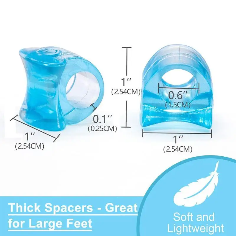 

New 2Pcs Big Toe Separator Bone Corrector Straightener Bunion Gel Adjuster Feet Massager Silicone Fingers Foot Protector B7X1