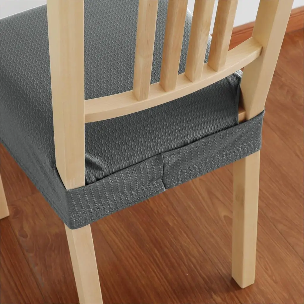 1/2/4/6 шт. съемный однотонный чехол на стул Универсальный Размер Чехол сиденье