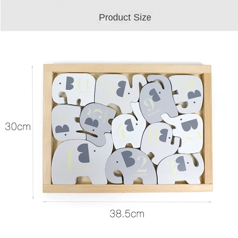 

Elephant Puzzle Building Blocks Early Childhood Education By Grasping Digital Cognitive Stacking Game Toys for Blocks