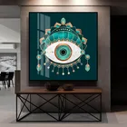 Абстрактные плакаты и принты с изображением морского глаза, HD, Картина на холсте, Настенная картина для гостиной, Декор для дома