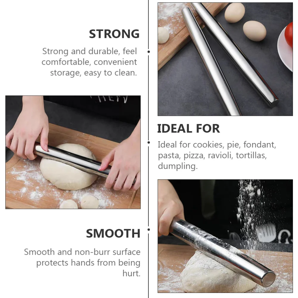 

1Pc Non-stick Rolling Pin Dough Roller Household Rolling Rod Useful Baking Tool