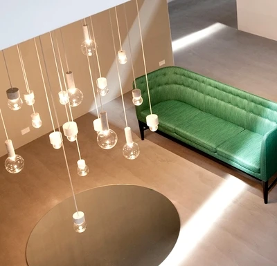 Стиль Пост Модерн Мрамор стеклянные шаровые подвесные светильники Обеденная