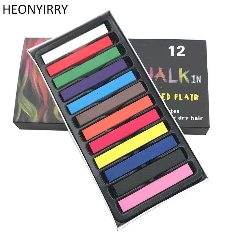 Модные мелки для волос временные цвета краска легкие Мягкие пастели набор