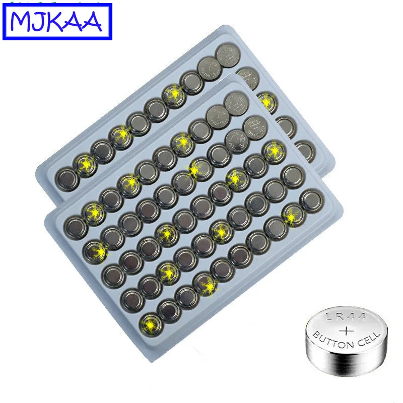 Батарея Щелочная MJKAA горячая Распродажа 100 шт. AG13 LR44 1 55 в 357A A76 303 SR44SW SP76 L1154 RW82 RW42