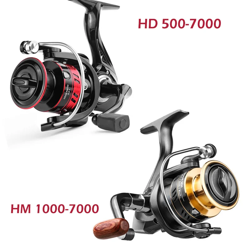 

Fishing Reel HM HD 500-7000 Spinning Reel 8kg Max Drag Reel Fishing 5.2:1 High Speed Metal Spool Coil Carp Fishing Reel 2021