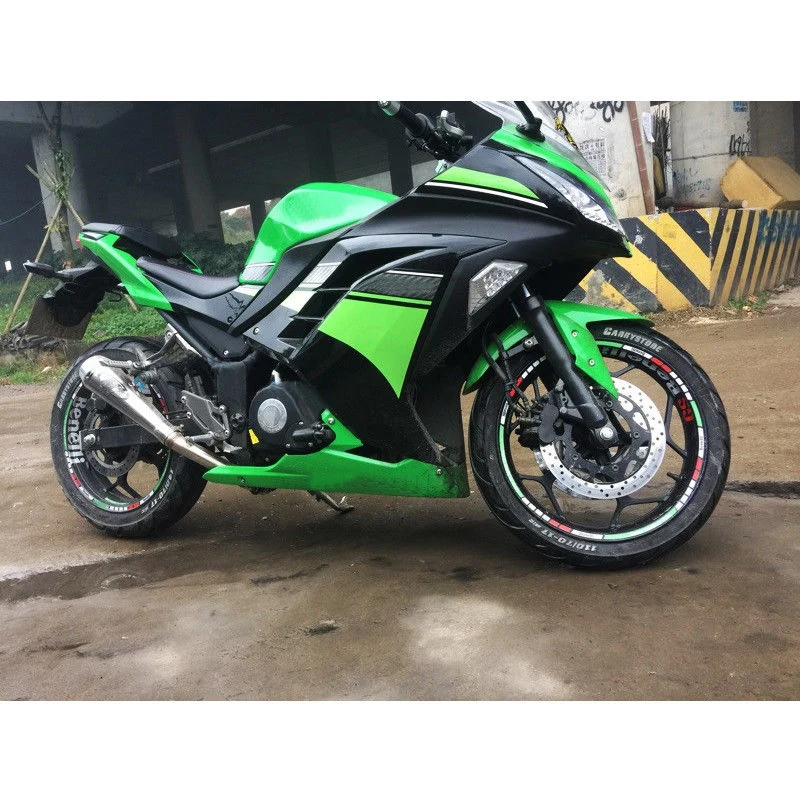 Для kawasaki Ninja ZX6R ZX636 2009- выхлопная труба среднего звена выхлопная труба Мотоцикл Скутер модифицированный поход без шнуровки