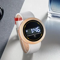 mens watch 2021 fashion full touch smart watch men sports clock leather waterproof smartwatch for kids women wooden case watches