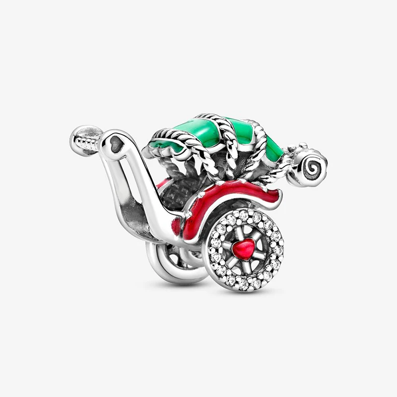 

Colorful 2021 New Arrival Traditional Rickshaw Charm Beads Fit Original Pandora Charm Bracelet Jewelry Gift