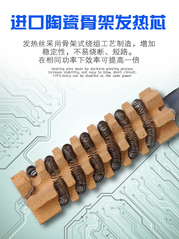 

8587D hot air gun desoldering station two in one digital display gift conversion socket tweezers soldering iron head