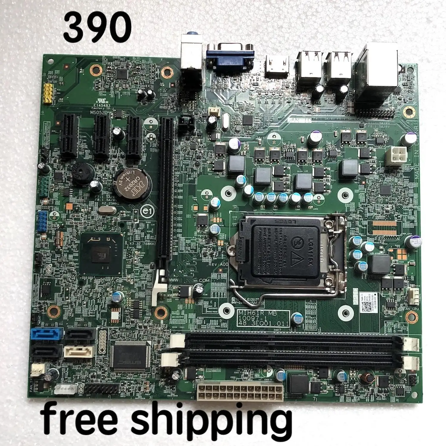 CN 0M5DCD M5DCD для DELL Optipex 390 Материнская плата MIH61R 10097 1 48.3EQ01.011 материнская 100%