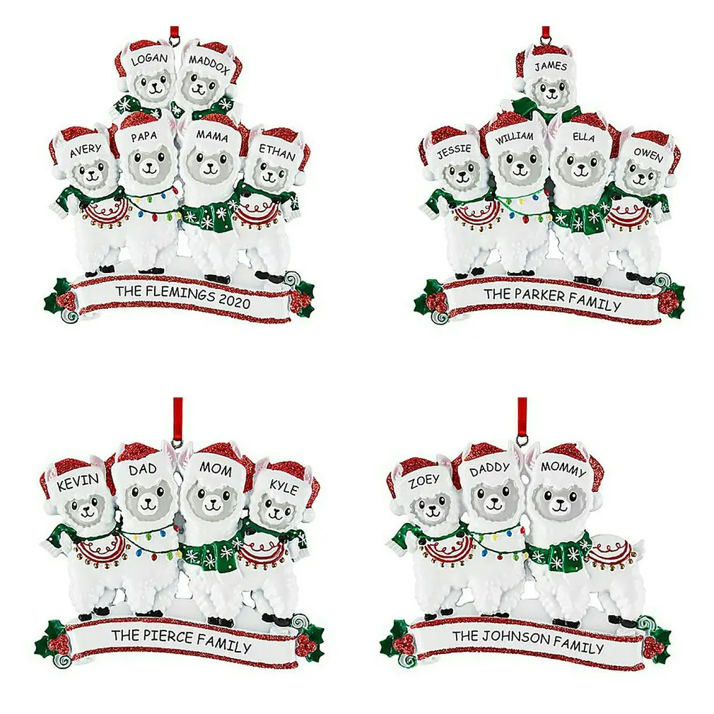 

Christmas Tree Decorations Cute And Portable Personalized PVC Alpaca Christmas Tree Pendant Alpaca Pendant