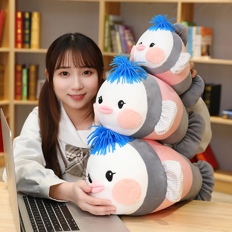 

1pc 26/40/50CM Lovely Beak Fish Toys Cute Stuffed Soft Animal Pillow kawaii Funny Dolls for Children Girls Kids Birthday Gifts