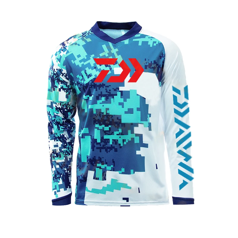 

2021 New DAWA Daiwa Arrival Outdoor Fishing Clothes Summer Breathable Quick Dry Anti UV Anti Mosquit Long Sleeve Fishing Shirts