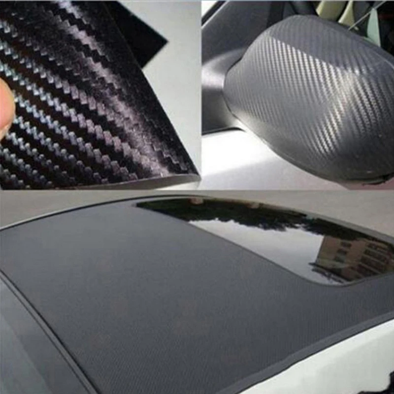 

152*30cm Carbon Fiber Waterproof Vinyl 4D Car Wrap Sheet Roll Film Car Stickers Decals Motorcycle Car Styling accessories