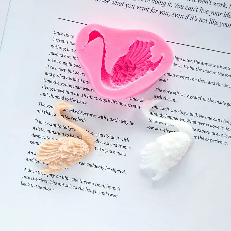 3d Силиконовая форма в форме лебедя для торта сделай сам силиконовая мыла ручной