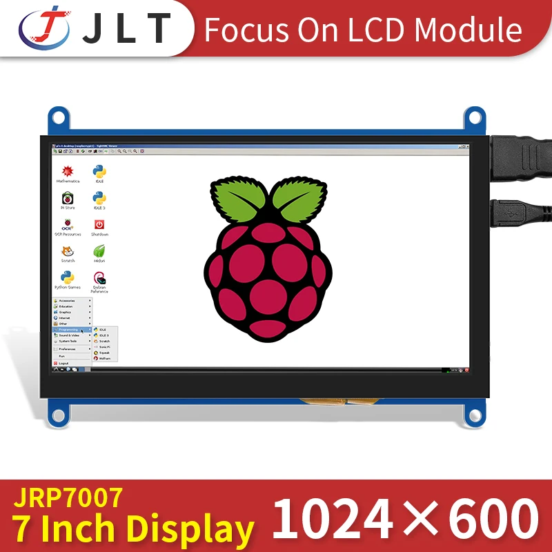 JRP7007 7 дюймов TFT ЖК дисплей Дисплей сенсорный Экран монитор для Raspberry Pi 3 2 Модель B 1
