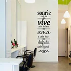 Бесплатная доставка, наклейка на стену Правила испанского дома, Нормас де дома, украшение для дома