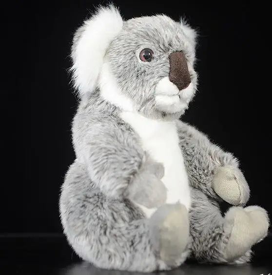 Реалистичная игрушка цвет серый Фотофон около 22 см сидящая Мягкая кукла коала