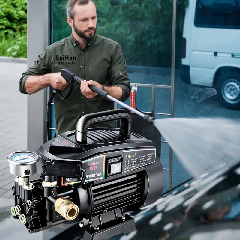 

220V Household High Pressure Washer Ultra High Pressure Water Pump Automatic Washer Small Portable Car Washer
