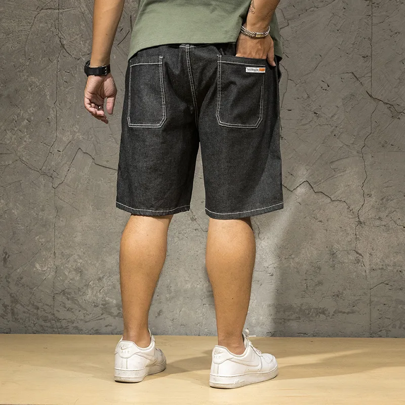 Мужские шорты s летние джинсы короткие мужские Стрейчевые джинсовые размера плюс