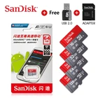 Карта памяти Microsd SanDisk Ultra A1, 16 ГБ, 32 ГБ, 64 ГБ, 128 ГБ, 256 ГБ, 120, МБс., класс 10, UHS-1, флеш-карта SDTF, microSDXC + адаптер