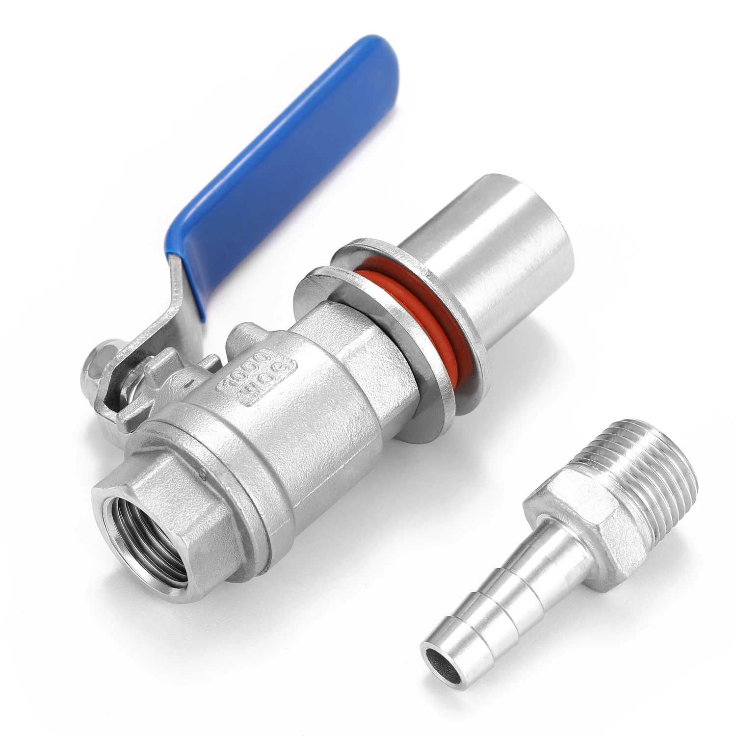 304 шаровой клапан из нержавеющей стали 1/2 дюйма компактный зазубренный для