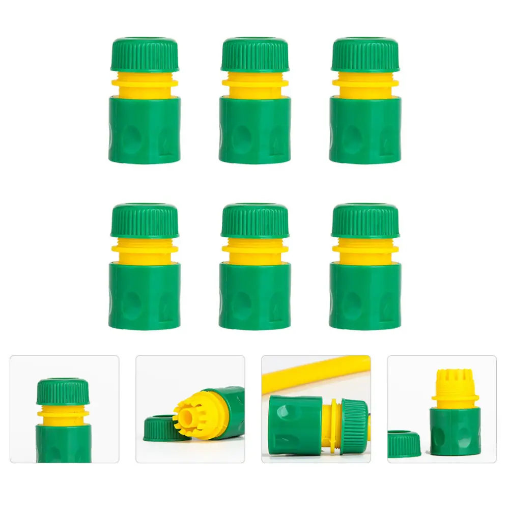 

6pcs Universal Garden Water Hose Pipe Fittings Water Pipe Connectors Adapters
