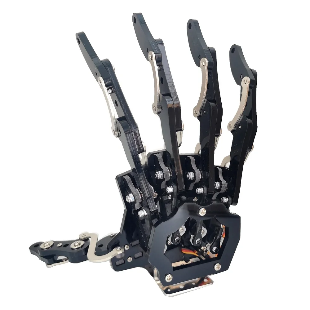 Assembled 5 Dof Robotic Hand Humanoid Robot Claw Bionic Manipulator Palm with Servos Diy Toy Parts