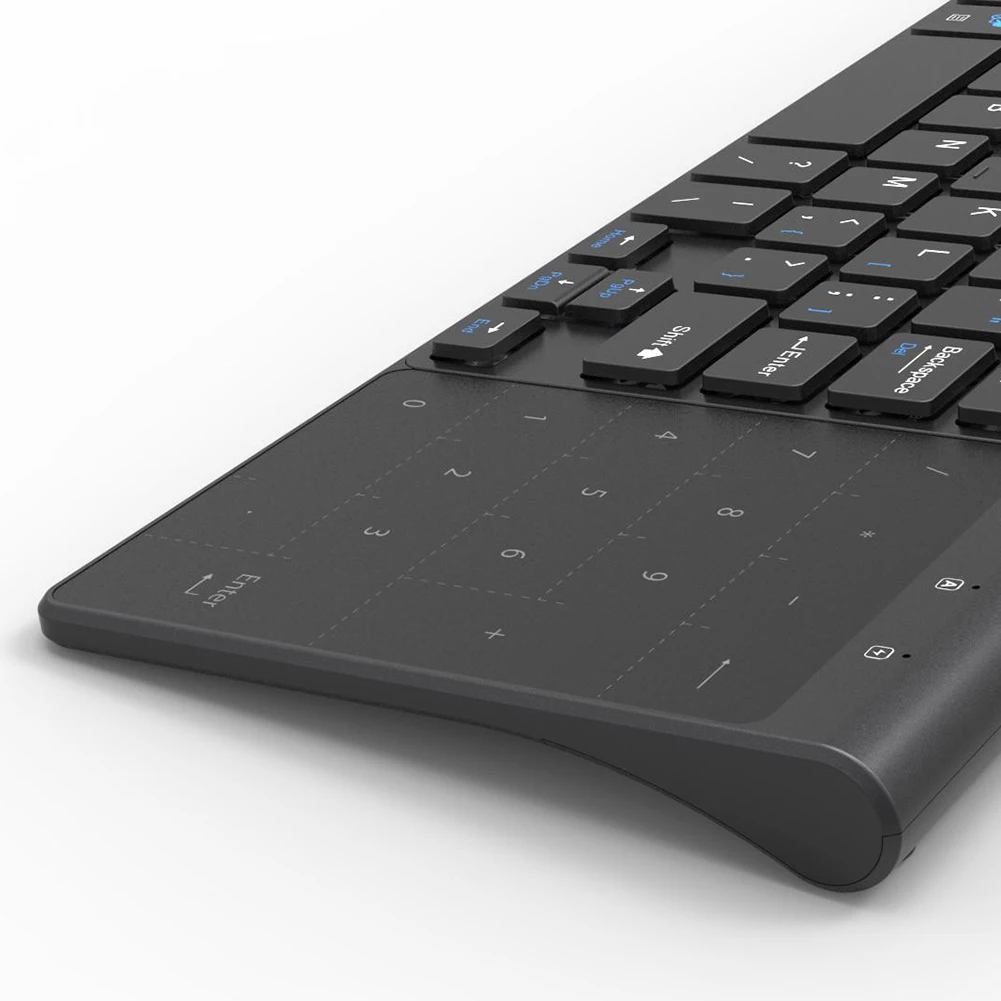 Тонкая 2 4 ГГц Беспроводная клавиатура с тачпадом для Android Box Smart notebook Laptop PC