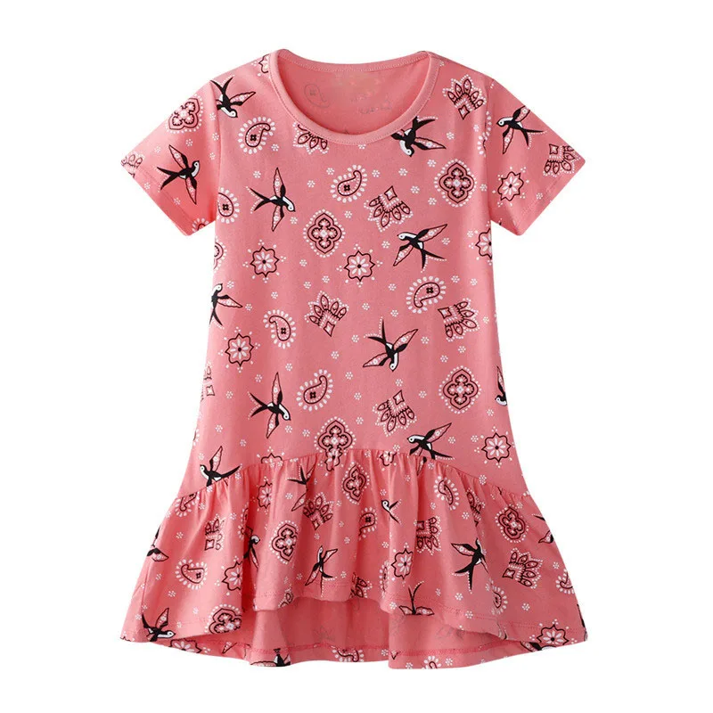 2021 Unicorn Girl Dress Vestidos Sukienki Kids Dresses For Girls Summer Robe Fille Vestido Infantis Menina Costume | Детская одежда и