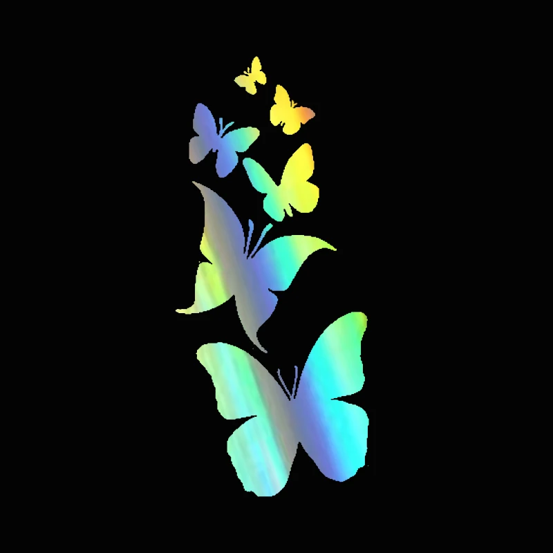 Бабочка Гибискус Цветок автомобильные аксессуары декоративные виниловые