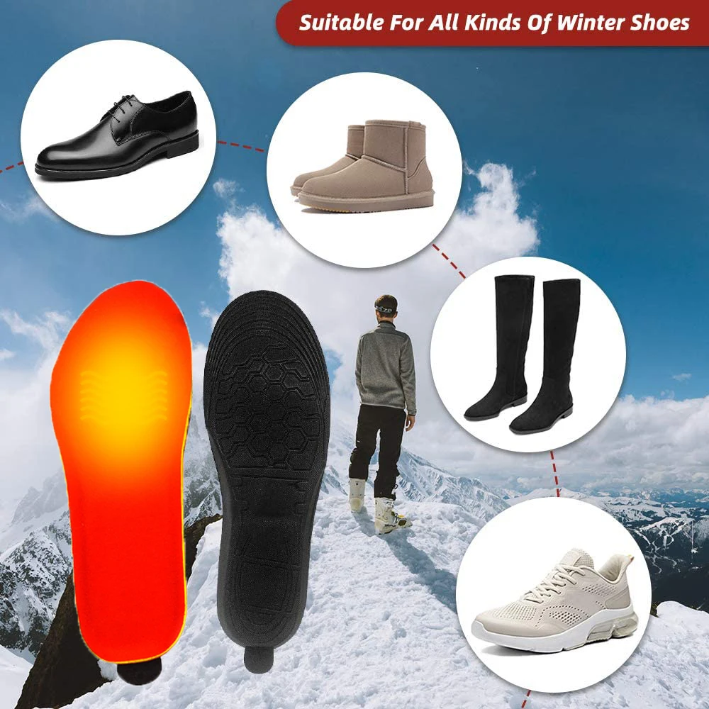 Стелька с беспроводным подогревом унисекс 2000 мАч перезаряжаемая термостелька