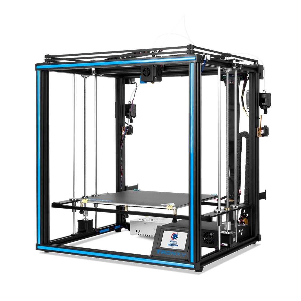 3D-принтер Tronxy X5SA-2E 24 В ультра-тихий драйвер двойные экструдеры Titan двойная