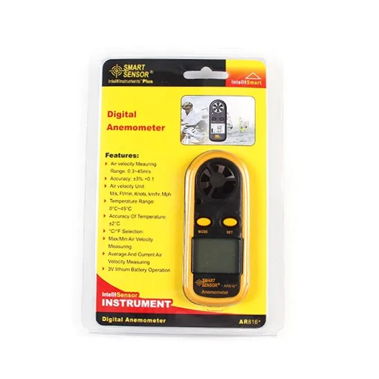 Недорогой Анемометр измеритель скорости воздуха цифровой прибор для измерения
