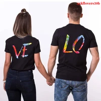 lovers couple tops summer clothes for women goth t shrits oversized t shirt plus size tops hrajuku female t shirt gothic clothes