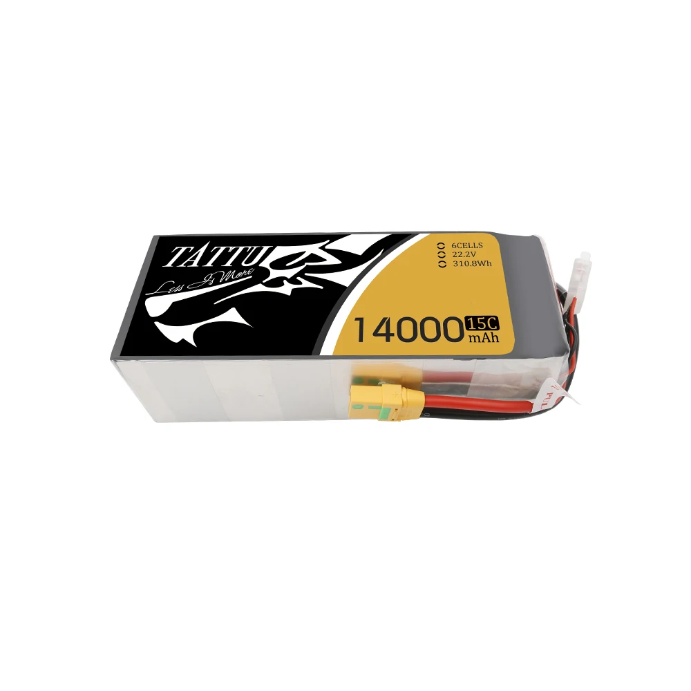 Татту 22 2 V 15C 6S 14000mAh 16000mAh литий полимерный Батарея серые кисточки с XT90 S разъем для