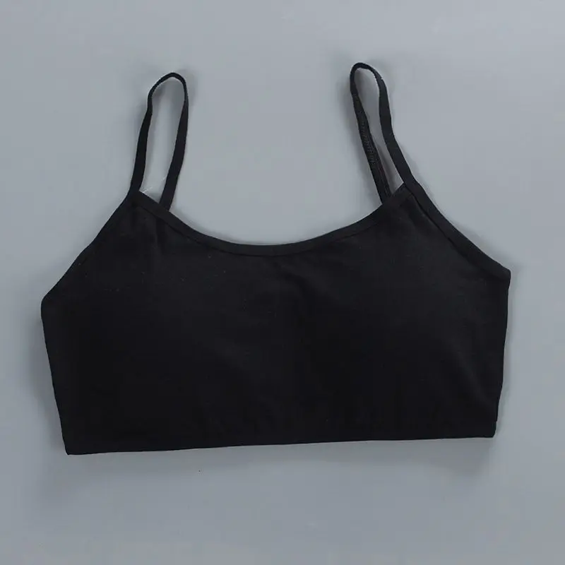 

3pcs Girls Underwear Cotton Bras Girls Sports Bra Breathable Teens Training Bra XXFE