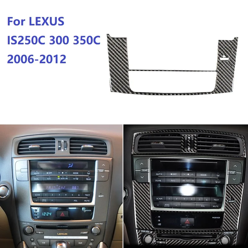 

Подходит для LEXUS IS250C300 350C 06-12 внутренняя отделка из углеродного волокна кондиционер CD-навигация Управление Панель декоративные наклейки