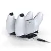 

Dual Charger Sets with USB Cable Charging Station Lightweight Game Playing Elements for DualSense PS5 Controller