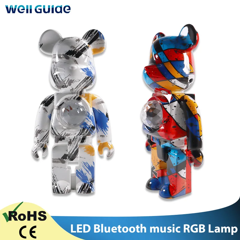 

LED Bluetooth music RGB Table Lamp USB 5V brickbear led Spearker light Stage Magic DJ Disco Ball Lamp Indoor lighting Home Party