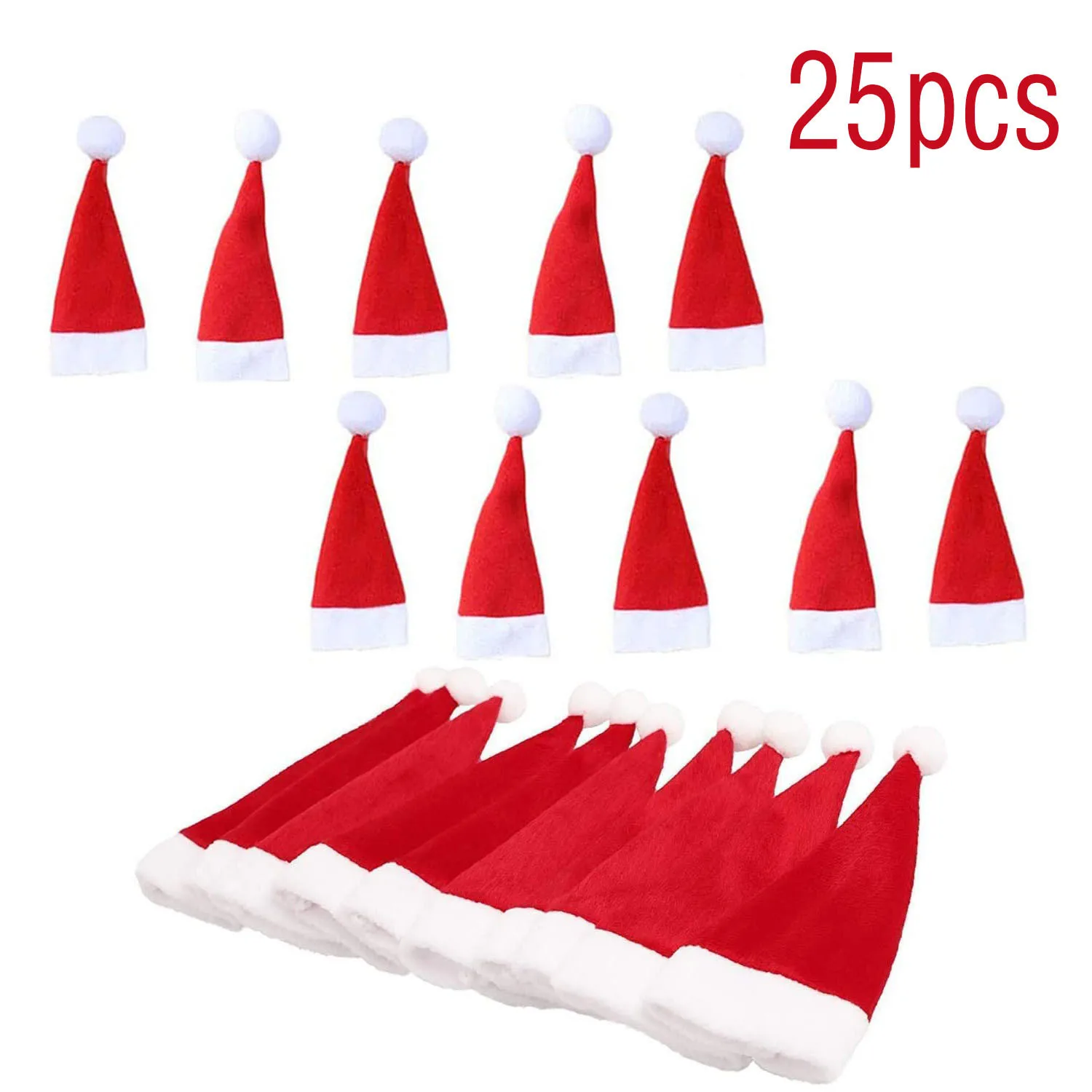 

25PC Tableware Holder bag Christmas hat Christmas 2020 Christmas Decorations home decoration accessories Kitchen Tableware Holde