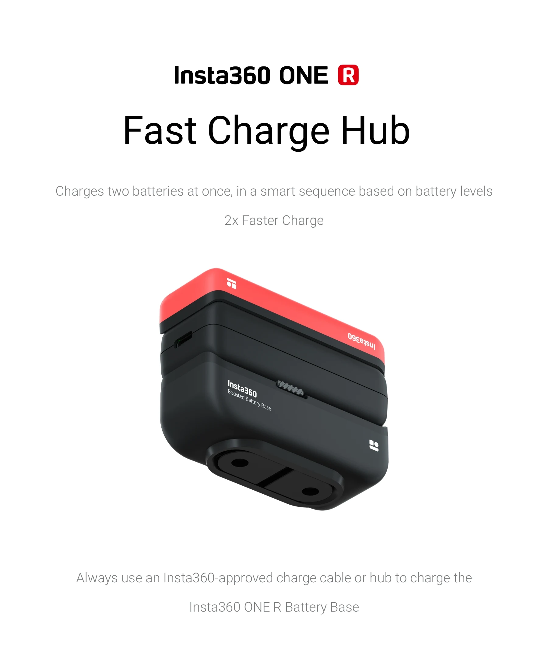 Оригинальный аккумулятор Insta360 ONE R 2380 мА/ч емкость для аккумулятора 1190 хаб быстрой