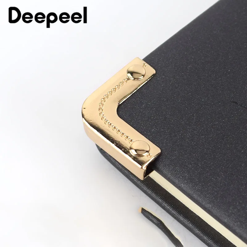 

20/40pcs Metal Bag Corner Handbags Strap Cover Clasp Protector Corners Decor End Clips DIY Edge Banding Hardware Accessories