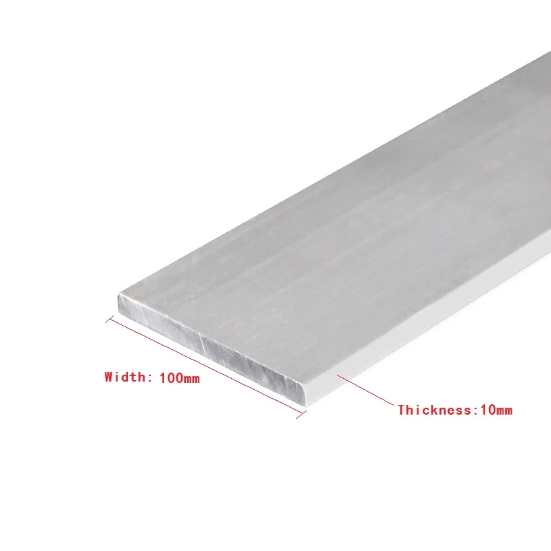 1 шт./лот 6063 T5 пластина из алюминиевого сплава Thickness10mm * Width100mm Артикул Алюминий