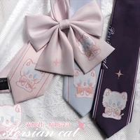 original jk tie female jacquard skirt with small object shirt bow tie sweet and cute cosplay lolita
