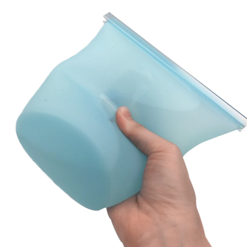 Кухня Многоразовые Силиконовые Ziplock Сумки Пищевой Замораживатель Сумка