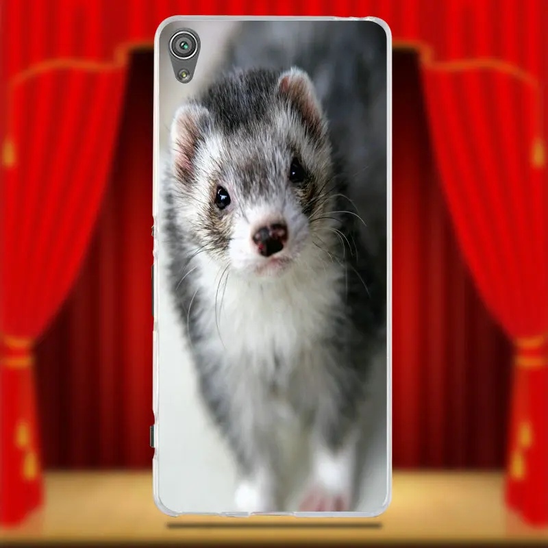 Новые модные Ferret мягкие чехлы для мобильных телефонов из ТПУ sony Xperia Z Z1 Z2 Z3 Z4 Z5 Compact
