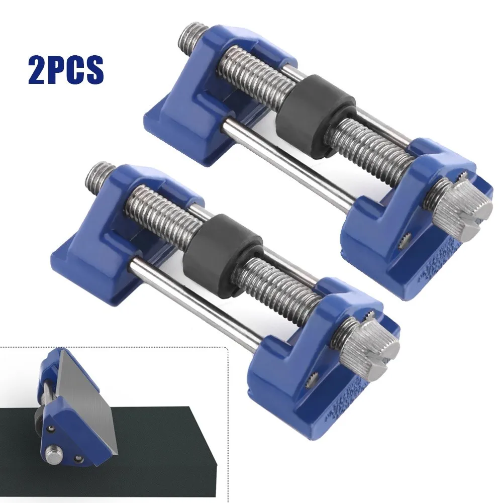 

2pcs Metal Wood Chisel Sharpener Honing Plane Iron Planer Sharpening Blades Tool Chisels Honing Guide